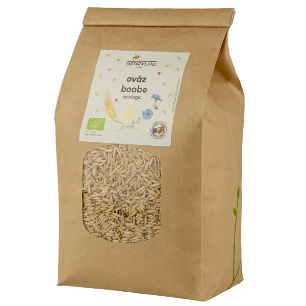 Ovaz boabe intregi ecologice - 1kg