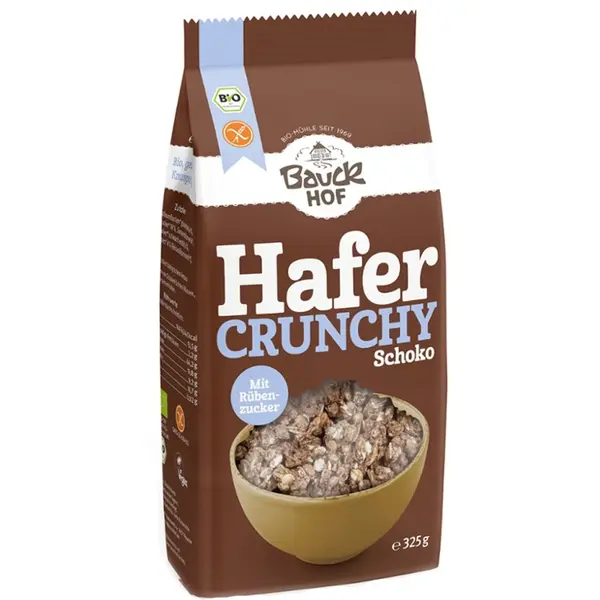 Ovaz crocant cu ciocolata fara gluten, eco - 325 g
