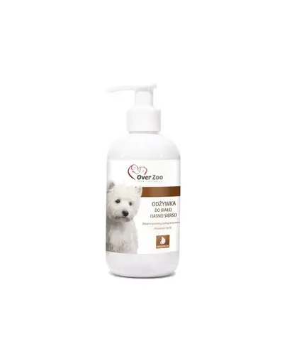OVER ZOO Balsam pentru câini cu blană albă 250 ml