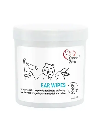 OVER ZOO Ear Wipes șervețele curățare urechi câini, pisici și rozătoare 50 buc.