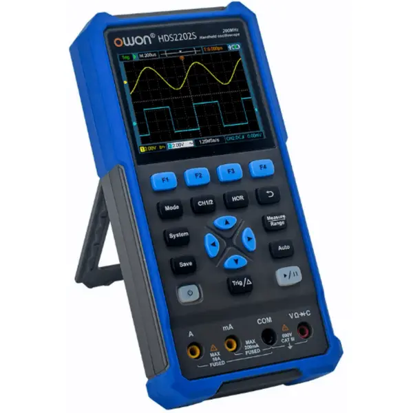 Owon Osciloscop digital Owon HDS2202S, 200MHz, True RMS, 4400mAh, ecran LCD de 3,5 inch