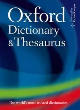 Oxford Dictionary and Thesaurus, Hardcover/Oxford