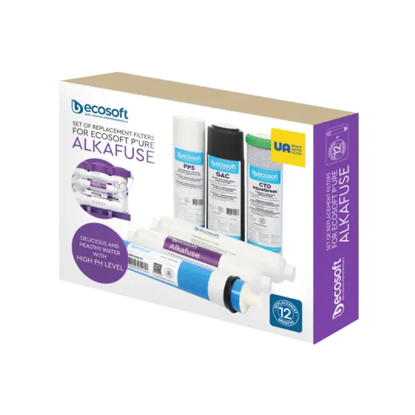 P'URE Alkafuse pachet de 6 filtre de schimb PP5-GAC-CTOAG-75GPD-ALKAFUSE-POSTMIN