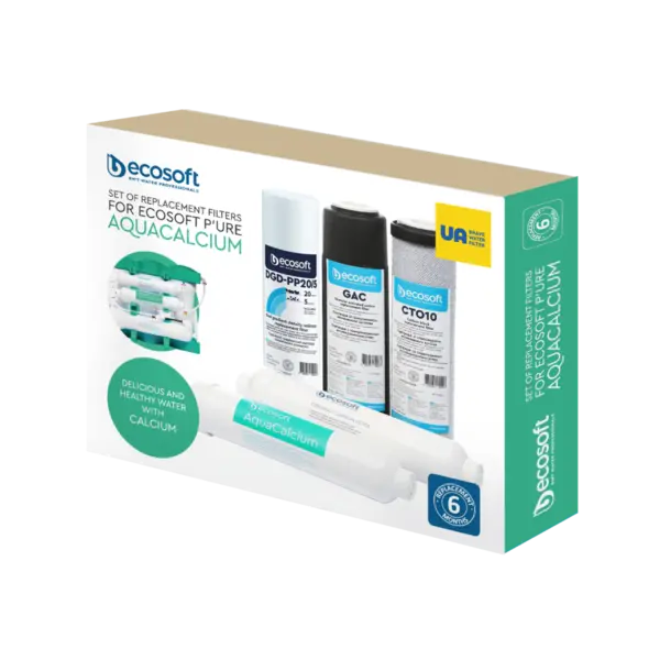 P'URE AquaCalcium Mint set de 5 filtre de schimb PP5-GAC-CTO-AQUACALCIUM MINT- POST