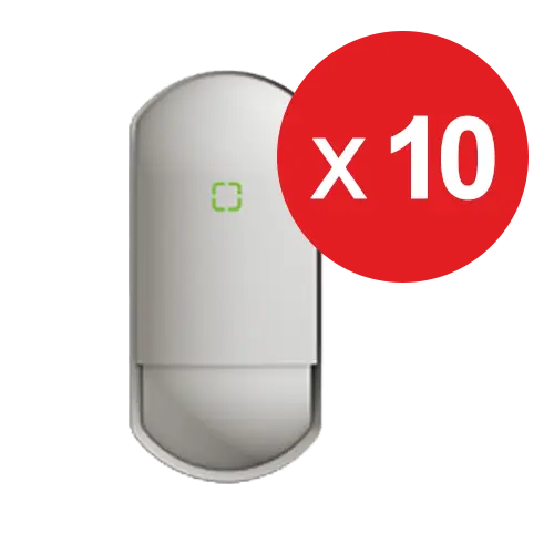 Pachet 10 buc. Detector de miscare PIR cu lentila duala 85°/5°, imunitate PET, Optex FLX-S-ST