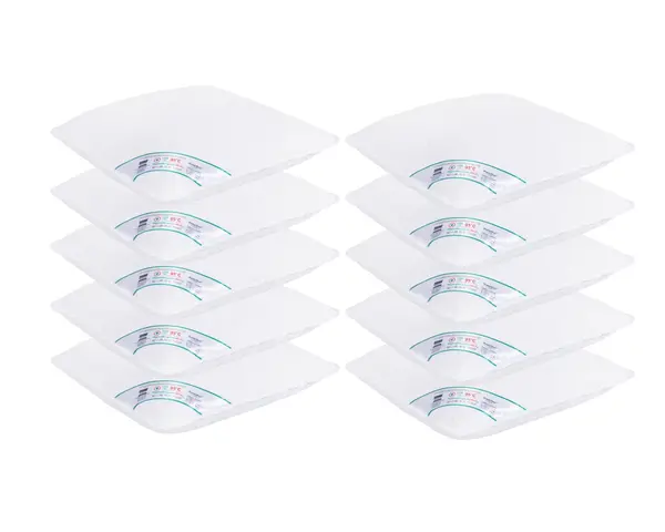 Pachet 10 Perne Medicinale Hipoalergenice SomnART 70x70cm, HypoallergenicMed, matlasate, lavabile la 95 de grade, fermitate medie spre tare
