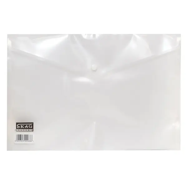 Pachet 100 buc mapa plastic a4 cu capsa skag alb