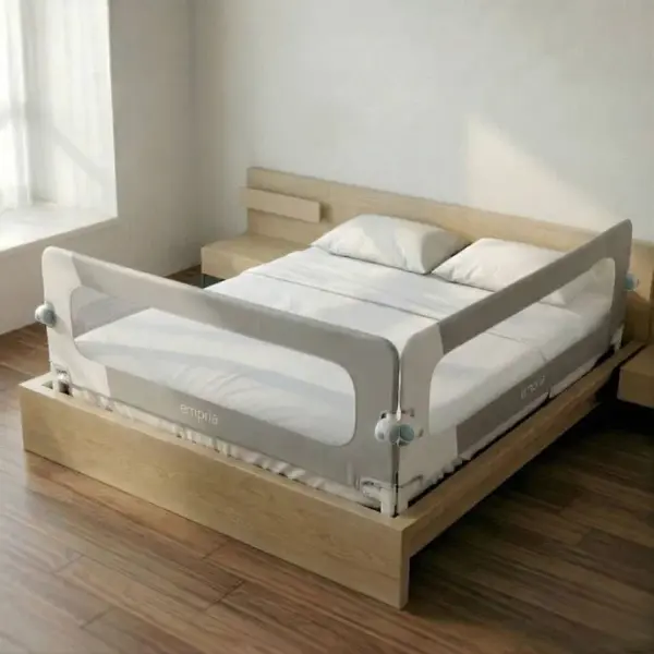 PACHET: 2 Bariere protectie pat copii, Rabatabile, pat de 200x200 cm