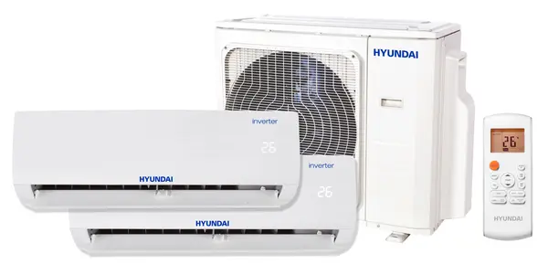Pachet 2 camere, Aer conditionat multi-split Hyundai M, 9000 + 12000 BTU, Inverter, kit Wi-Fi inclus, HSAFAU-09HRDN + HSAFBU-12HRDN + H2OC-18HFN8-Q