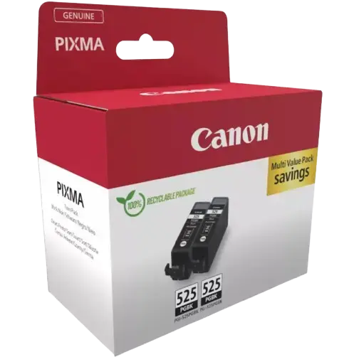Pachet 2 cartuse Canon Black PGI-525PGBK (Negru)