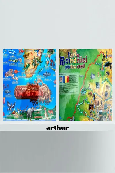 Pachet 2 hărți Arthur