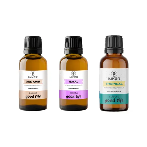 Pachet 3 sticlute arome parfum IMKER din colectia GoodLife 50 ml