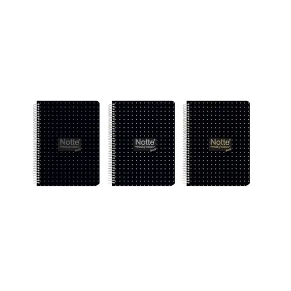 Pachet 30 buc caiet notte A4 100 file dictando spira coperta PP negru Pachet 30 buc caiet notte A4 100 file dictando spira coperta PP negru