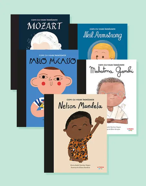 Pachet 4 Copii cu visuri indraznete (5 volume)
