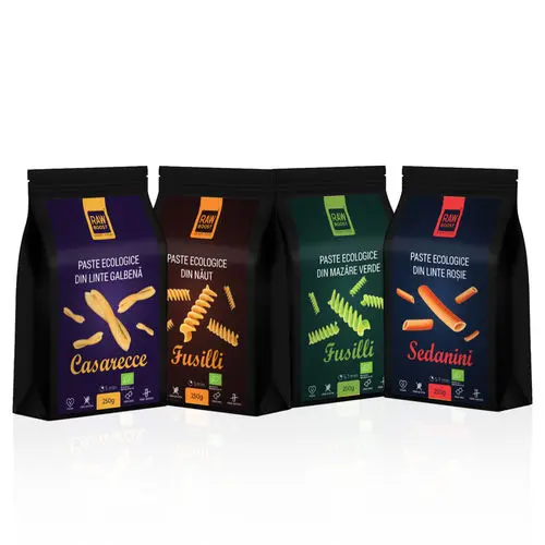 Pachet 4x Paste ECO Fără Gluten, 250g | Rawboost