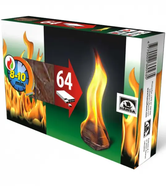 Pachet 64 pastile pentru aprindere foc gratar semineu soba vatra