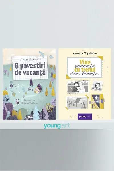 Pachet Adina Popescu (8 povestiri,Vine vacanța) - Adina Popescu