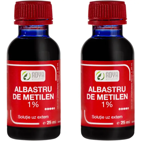 Pachet Albastru de Metilen 1% 25ml + 25ml