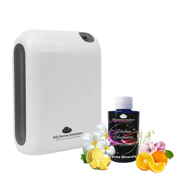 Pachet - Aparat de odorizare 10Q AromaLux Future 400 cu Bluetooth + Rezerva