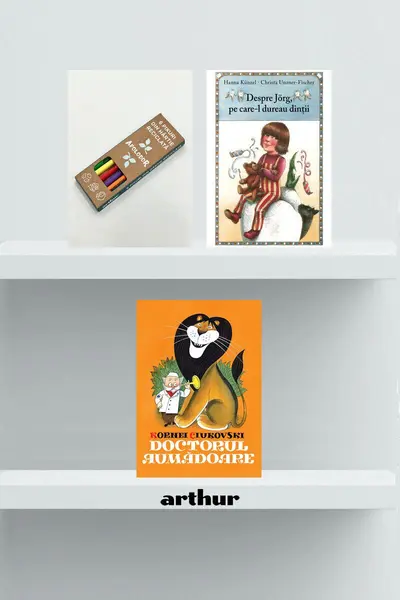 Pachet Arthur Retro Educativ (Doctorul Aumădoare, Despre Jorg, set pixuri) - Kornei Ciukovski
