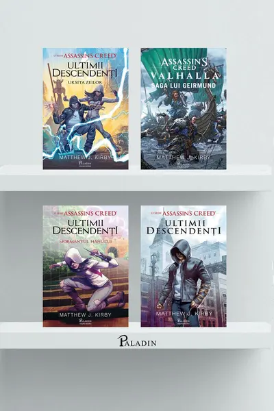 Pachet Assassin’s Creed ( Ultimii descendenți, Mormântul hanului, Valhalla, Ursita zeilor)
