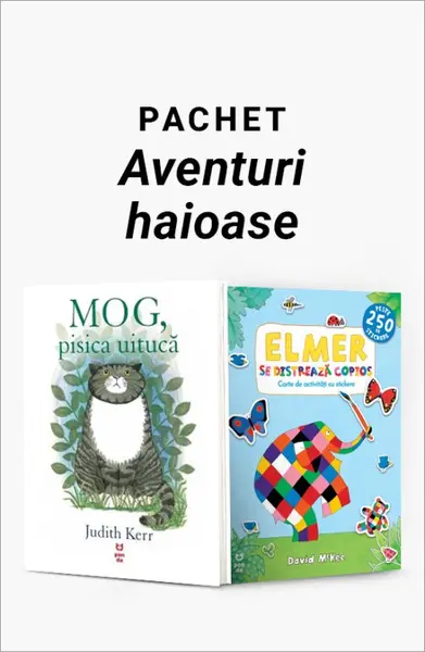 Pachet Aventuri haioase. MOG, pisica uitucă/Elmer se distrează copios - Judith Kerr