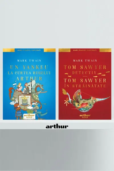 Pachet aventuri ilustrate (Un yankeu la curtea regelui, Tom Sawyer detectiv/în străinătate) - Mark Twain