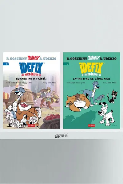 Pachet benzi desenate Idefix și Nebiruiții 2 volume - René Goscinny, Albert Uderzo