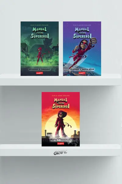 Pachet benzi desenate Manual pentru Supereroi 3 volume - Elias și Agnes Våhlund