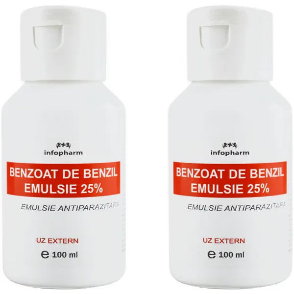 Pachet Benzoat de Benzil Emulsie 100ml + 100ml