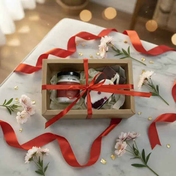 Pachet Cadou IMKER Senzorial - Lumânare Parfumată si Tabletă parfumată pentru dulap in cutie de cadou