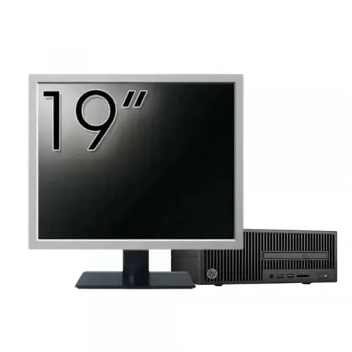 Pachet Calculator Refurbished HP 280 G2 SFF, Intel Core i3-6100 3.70GHz, 8GB DDR4, 500GB HDD, DVD-ROM + Monitor 19inch