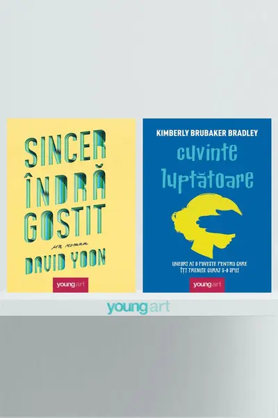 Pachet cărți despre maturizare (Cuvinte luptătoare, Sincer îndrăgostit) - David Yoon, Kimberly Brubak...
