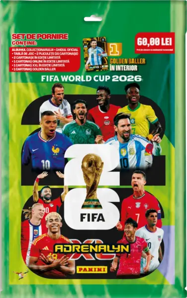 Pachet colectie-Starter Pack, Panini FIFA World Cup Adrenalyn XL 2026