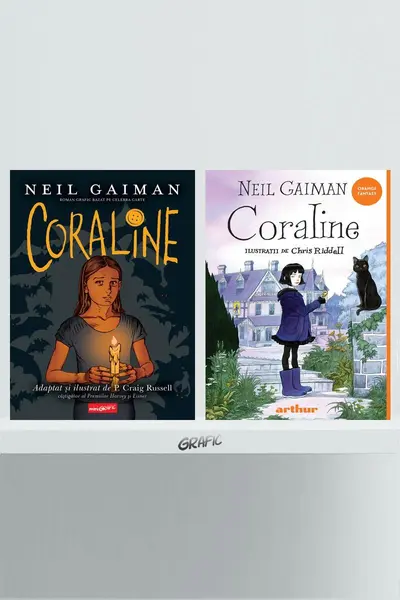 Pachet Coraline 2 volume (romanul și banda desenată) - Neil Gaiman, P. Craig Russell