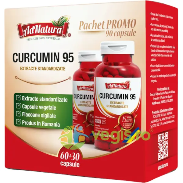 Pachet Curcumin 95 60cps+30cps