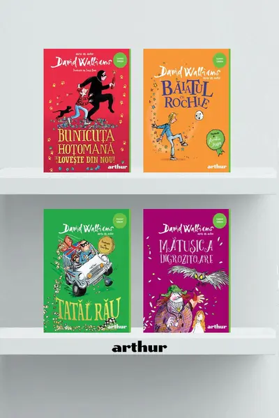 Pachet David Walliams ( Bunicuța 2, Mătușica, Tatăl rău, Băiatul cu rochie) - David Walliams