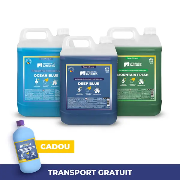 Pachet Detergent MIX 3x5L + 500 ml Balsam cadou