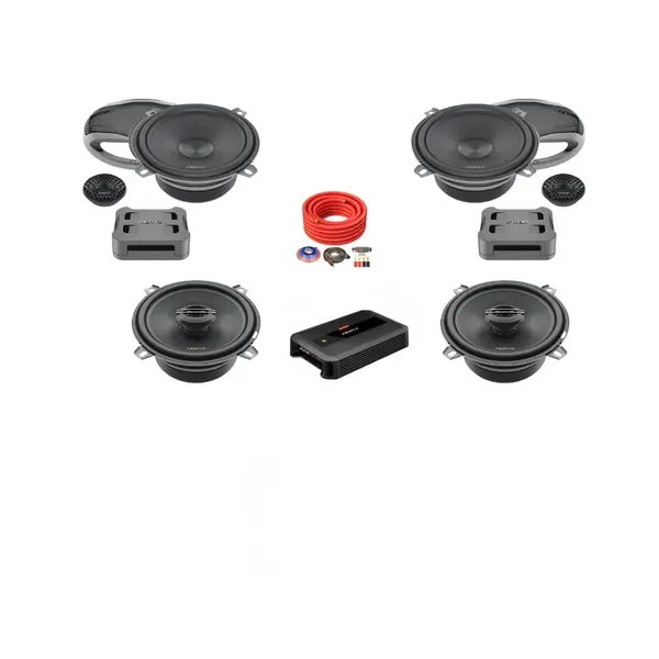 Pachet difuzoare auto cu amplificator dedicat Mercedes‑Benz Clasa C W203 2000 - 2004 Hertz Cento 840 W