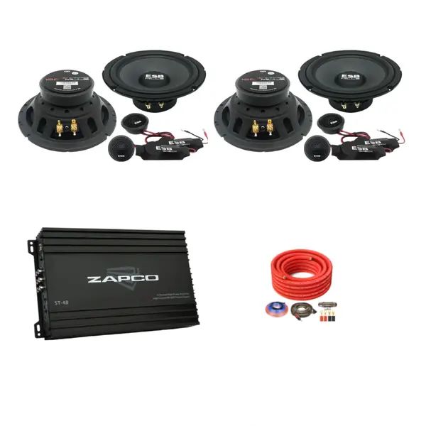 Pachet difuzoare auto cu amplificator dedicat Mitsubishi ASX GA0 facelift 2012 - 2016 ESB 1000 260 W