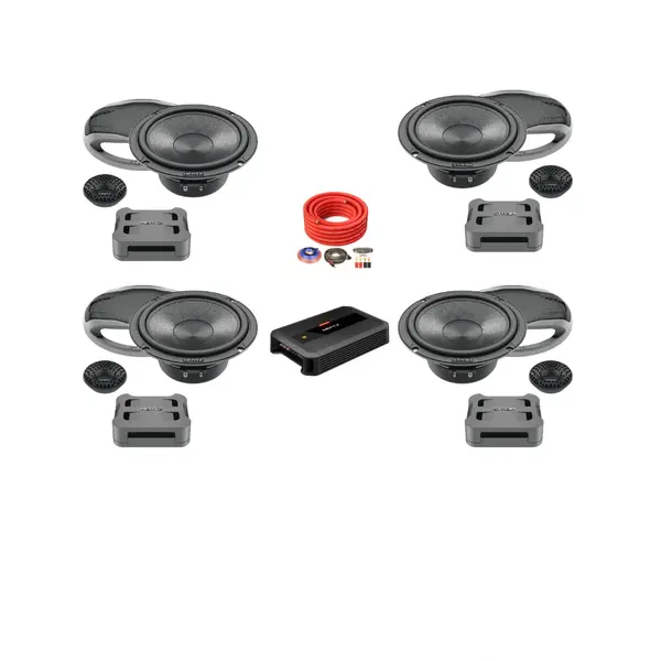 Pachet difuzoare auto cu amplificator dedicat SEAT Tarraco 2018 - prezent Hertz Cento 840 W