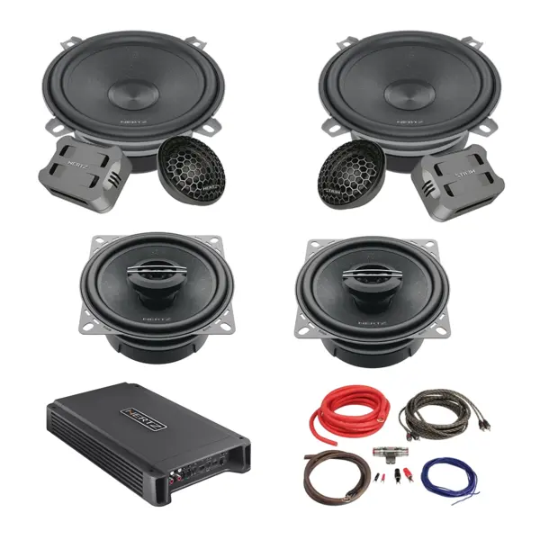 Pachet Difuzoare Auto cu amplificator Ford Fiesta 3 1989-1997 Hertz Cento 760 W