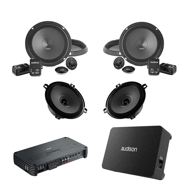Pachet Difuzoare Auto cu subwoofer Citroen C2 2003-2009 Audison Prima 1010 W