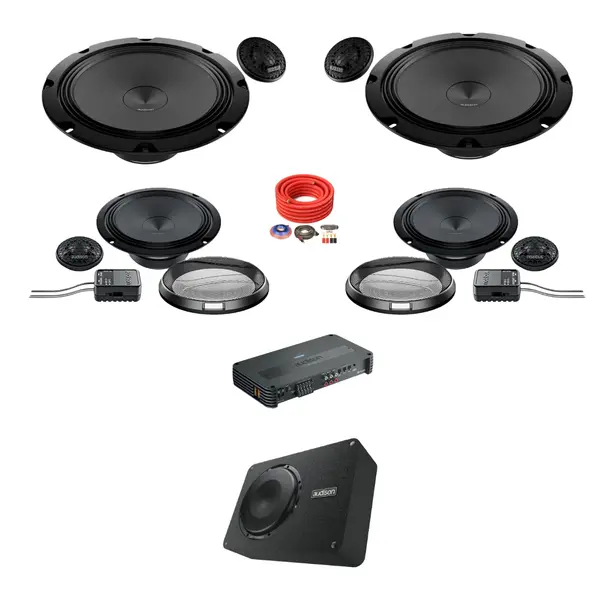 Pachet difuzoare auto cu subwoofer dedicat Audi A4 B8 facelift 2012 - 2015 Audison Prima 1000 W