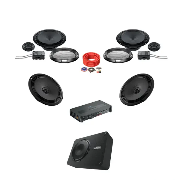 Pachet difuzoare auto cu subwoofer dedicat Ford Fiesta Mk7 2017 - 2022 Audison Prima 1000 W