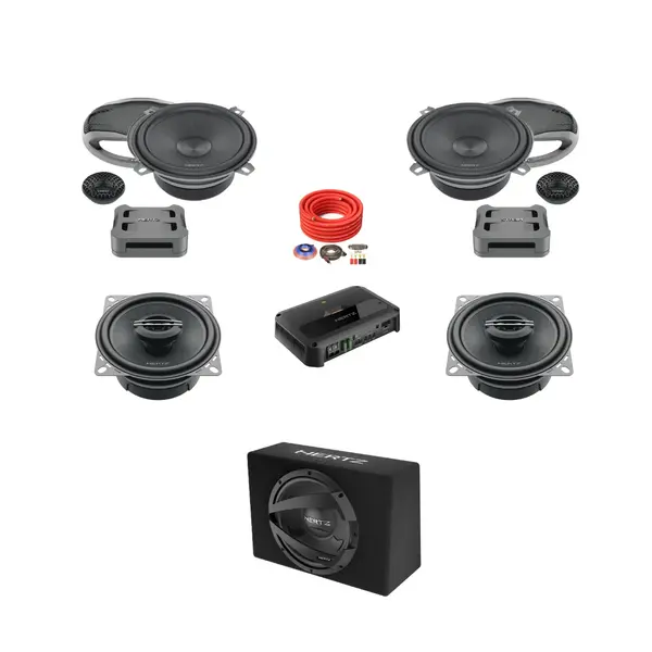 Pachet difuzoare auto cu subwoofer dedicat Škoda Fabia I 6Y facelift 1999 - 2007 Hertz Cento 1030 W