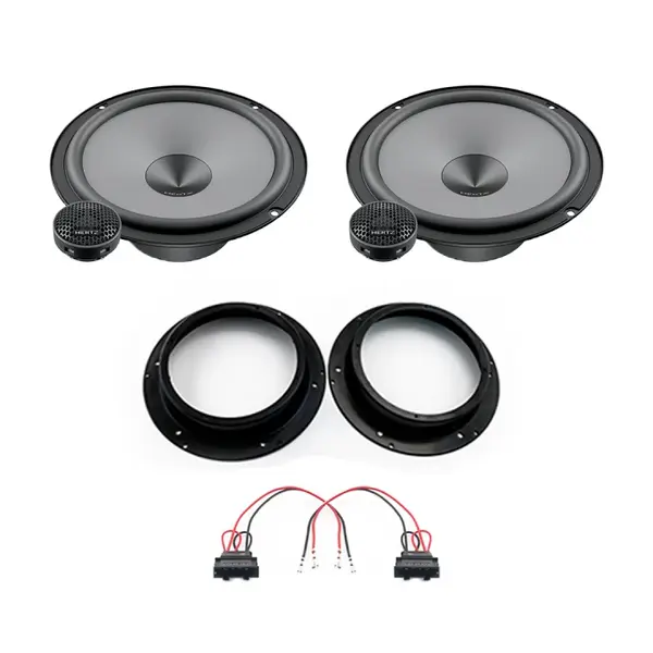 Pachet difuzoare auto Hertz Uno dedicat usi fata Volkswagen Caddy 2015-2020, RMS 75W