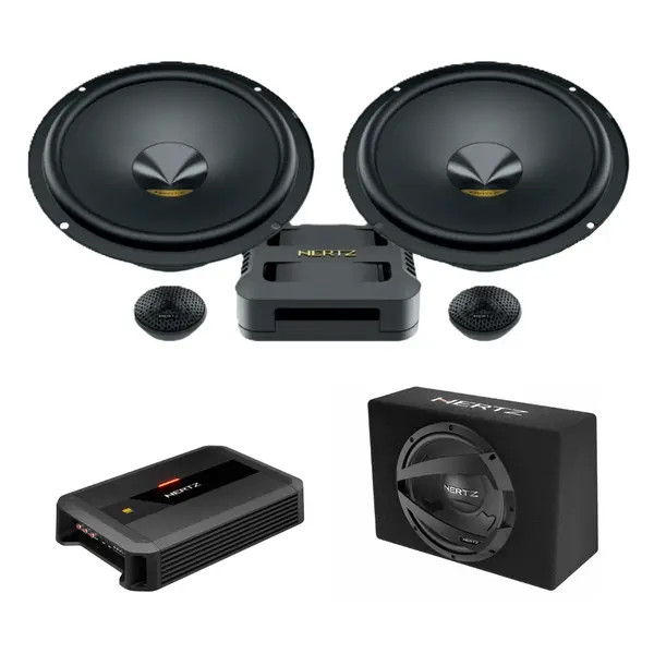 Pachet difuzoare auto usi Fata cu subwoofer Chevrolet Tahoe 2007-2014 Hertz Dieci Pro 840 W