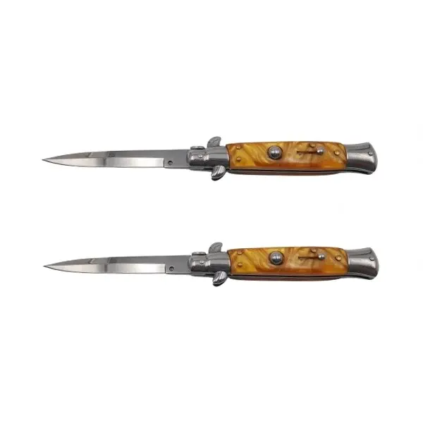 Pachet doua bricege de vanatoare Italian Spirit, otel inoxidabil, 22.5 cm, maro