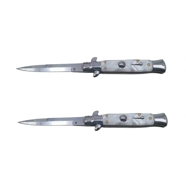 Pachet doua bricege de vanatoare Italian Spirit, otel inoxidabil, 22.5 cm, argintiu, husa inclusa